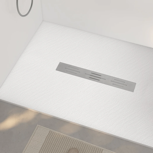 Pure Color Shower Base with Center Drain(No Flange)