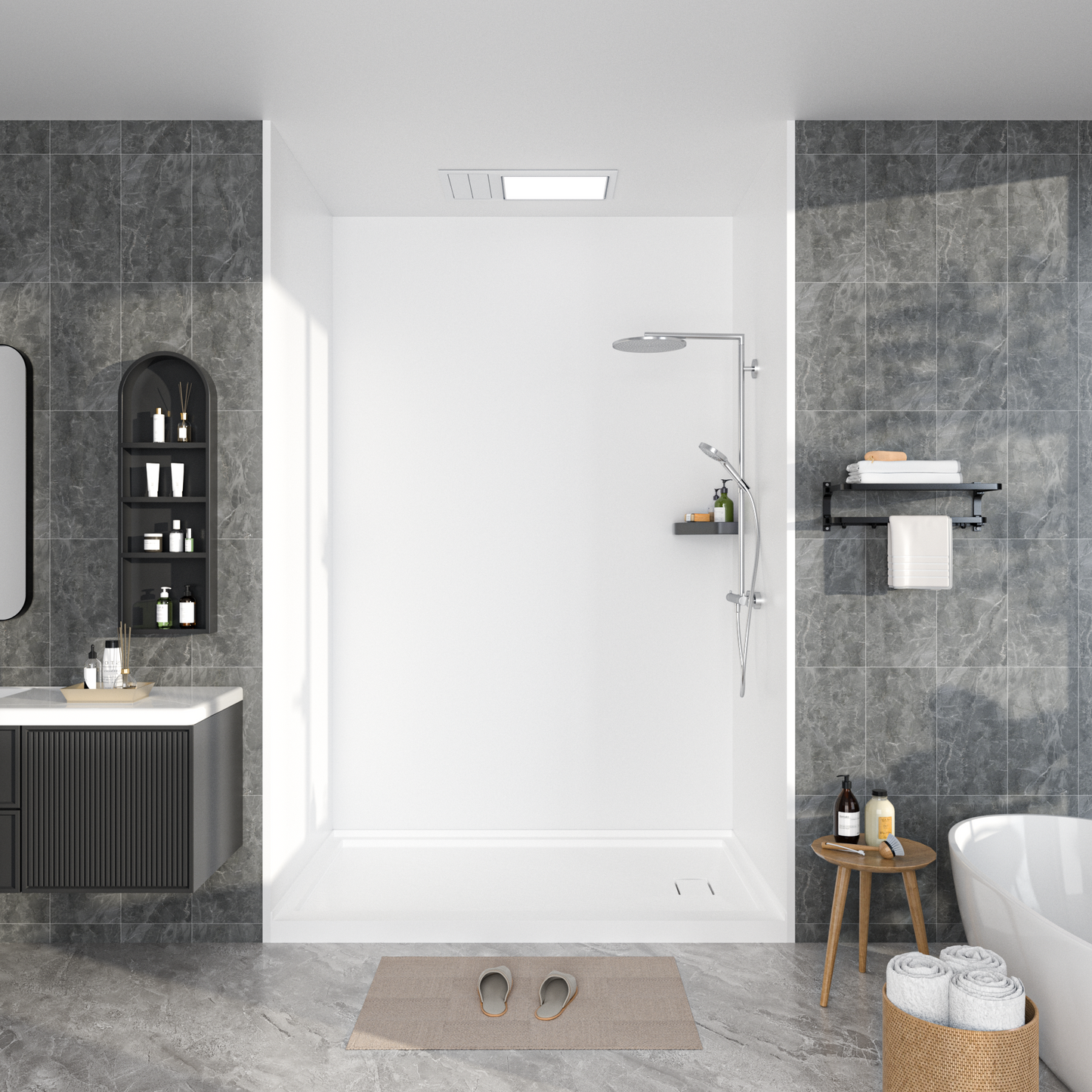 Flat Shower Wall Panels - Matte Finish