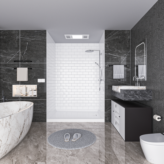 Small Subway Tile Wall Panels - Matt/Glossy Finish