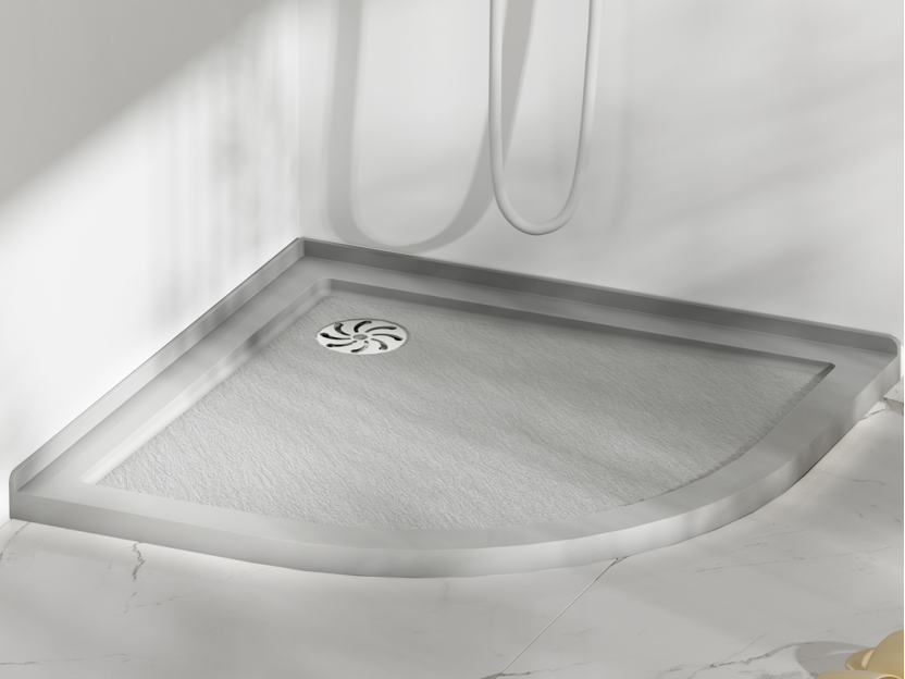 Pure color Fan-shaped Base (With Corner Drain)