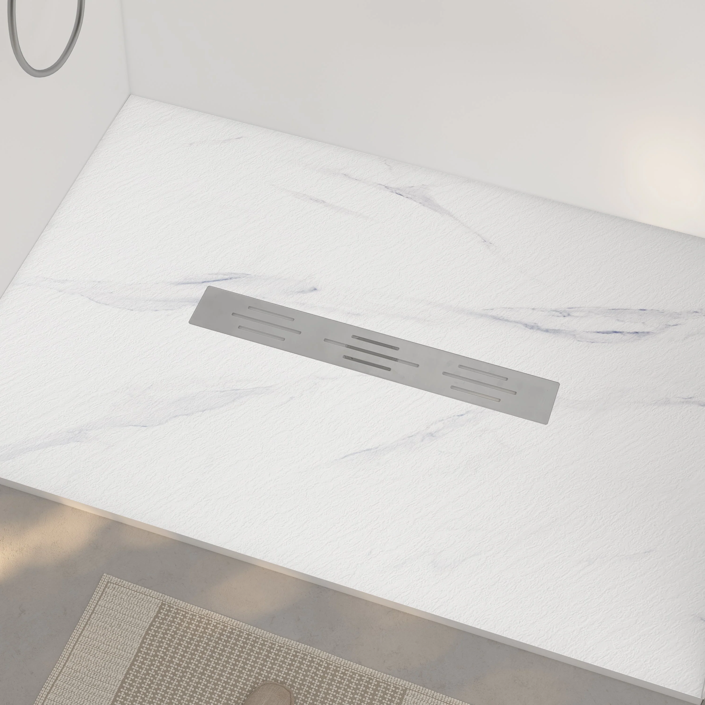 Colored Shower Base with Center Drain(No Flange)